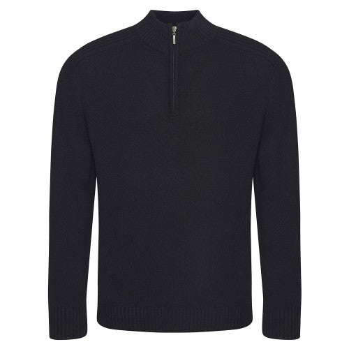 Front - Ecologie Unisex Adult Wakhan Knitted Quarter Zip Sweatshirt