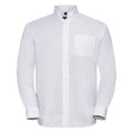 Front - Russell Collection Mens Oxford Easy-Care Long-Sleeved Shirt