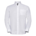 Front - Russell Collection Mens Oxford Easy-Care Long-Sleeved Shirt