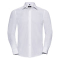 Front - Russell Collection Mens Poplin Easy-Care Tailored Long-Sleeved Shirt