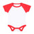 Front - Larkwood Baby Essential Short-Sleeved Baseball Bodysuit