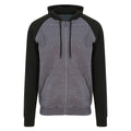 Front - Awdis Unisex Adult Baseball Full Zip Hoodie