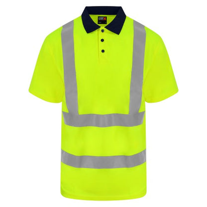 Front - PRORTX Unisex Adult High-Vis Polo Shirt