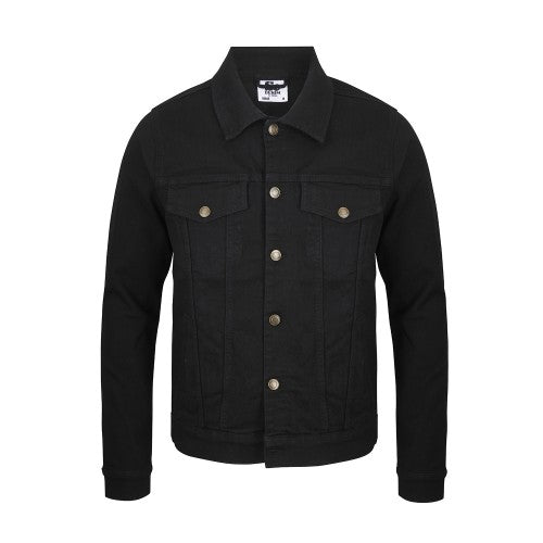 Front - So Denim Mens Noah Denim Jacket