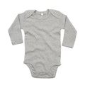 Front - Babybugz Baby Melange Long-Sleeved Bodysuit
