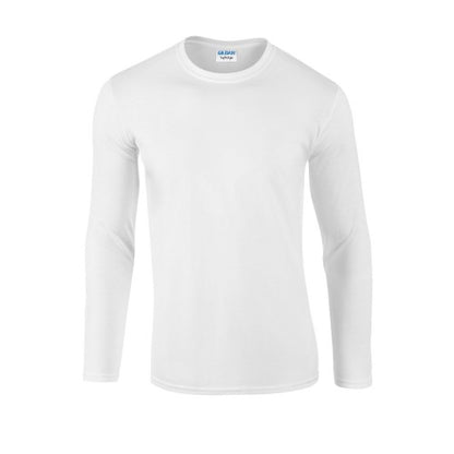 Front - Gildan Unisex Adult Softstyle Long-Sleeved T-Shirt