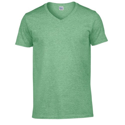 Front - Gildan Mens Softstyle V Neck T-Shirt