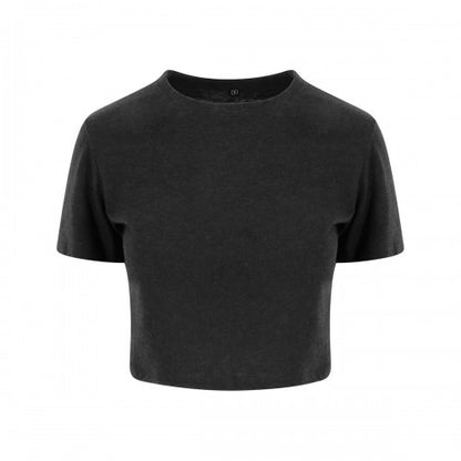 Front - Awdis Womens/Ladies Triblend Crop T-Shirt