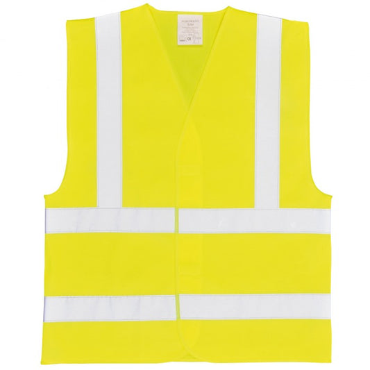 Front - Portwest Unisex Hi-Vis Two Band & Brace Vest (C470) / Workwear / Safetywear