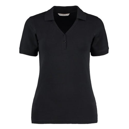 Front - Kustom Kit Womens/Ladies Sophia V Neck Polo Shirt