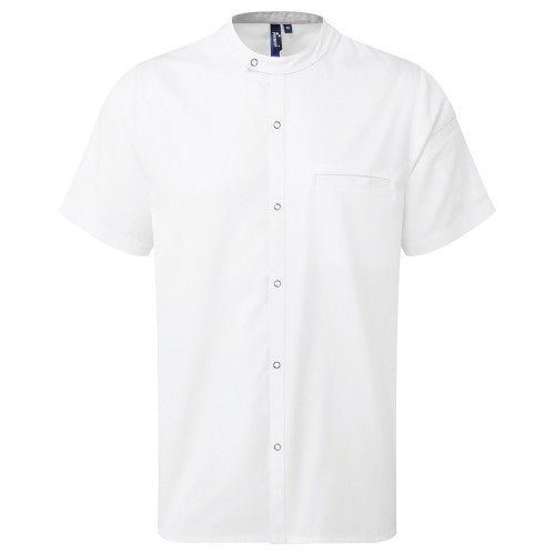 Front - Premier Unisex Adult Recyclight Short-Sleeved Chef Shirt