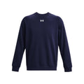 Front - Under Armour Unisex Adult Rival Fleece Crew Neck Sweatshirt