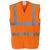 Front - Yoko Unisex Adult Hi-Vis Safety Waistcoat
