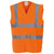 Front - Yoko Unisex Adult Hi-Vis Safety Waistcoat