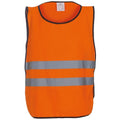Front - Yoko Unisex Adult Reflective Hi-Vis Tabard