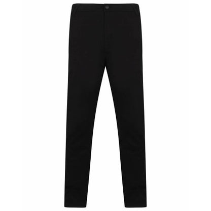 Front - Henbury Mens Stretch Flex Waistband Chinos