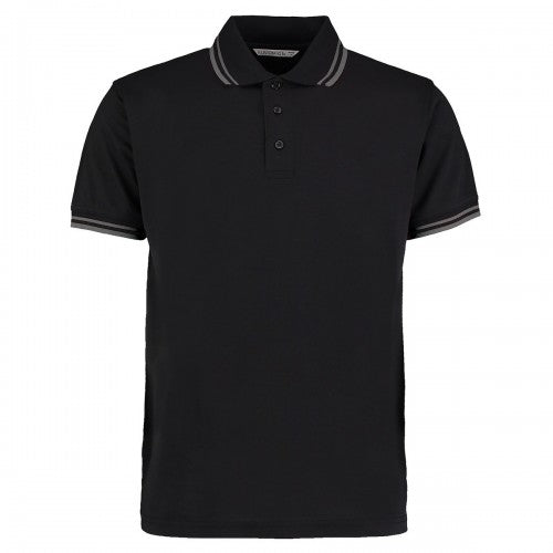 Front - Kustom Kit Mens Tipped Classic Polo Shirt