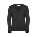 Front - Russell Collection Womens/Ladies Knitted V Neck Cardigan