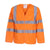 Front - Yoko Unisex Adult Hi-Vis Long-Sleeved Waistcoat