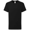 Front - Fruit of the Loom Childrens/Kids Iconic 195 Plain T-Shirt