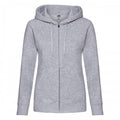 Front - Fruit of the Loom Womens/Ladies Premium Hooded Lady Fit Hoodie