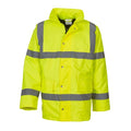 Front - Yoko Unisex Adult Classic Motorway Hi-Vis Padded Jacket