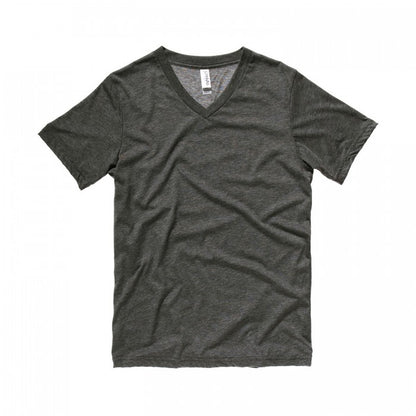Front - Bella + Canvas Unisex Adult Heather Jersey V Neck T-Shirt