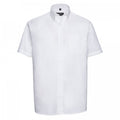 Front - Russell Collection Mens Oxford Easy-Care Short-Sleeved Shirt