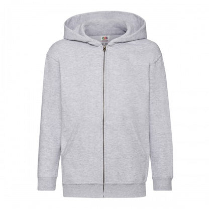 Front - Fruit of the Loom Childrens/Kids Heather Classic Hoodie