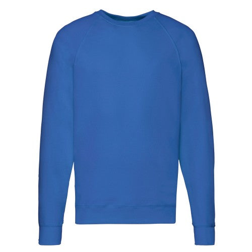 Front - Fruit of the Loom Unisex Adult Lightweight Raglan Sweatshirt
