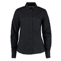 Front - Kustom Kit Womens/Ladies City Business Plain Tailored Long-Sleeved Blouse