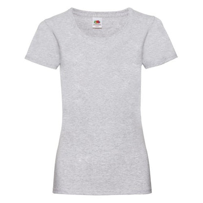 Front - Fruit of the Loom Womens/Ladies Valueweight Heather Lady Fit T-Shirt