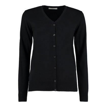 Front - Kustom Kit Womens/Ladies Arundel V Neck Long-Sleeved Cardigan
