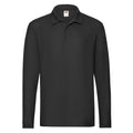 Front - Fruit of the Loom Mens Premium Long-Sleeved Polo Shirt