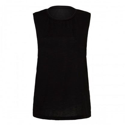 Front - Bella + Canvas Womens/Ladies Flowy Muscle Scoop Neck Tank Top