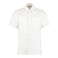 Front - Kustom Kit Mens Tailored Short-Sleeved Pilot Shirt