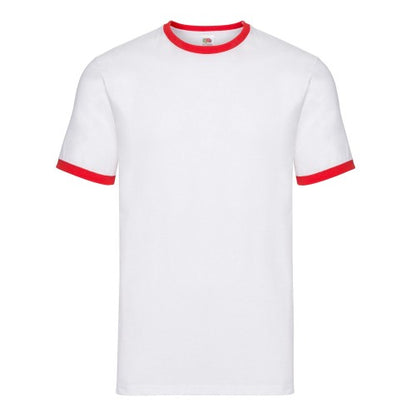 Front - Fruit Of The Loom Mens Ringer T-Shirt