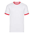 Front - Fruit Of The Loom Mens Ringer T-Shirt