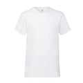 Front - Fruit of the Loom Mens Valueweight Plain V Neck T-Shirt