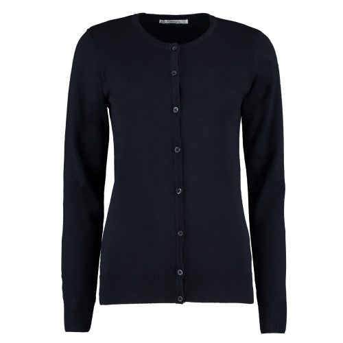 Front - Kustom Kit Womens/Ladies Arundel Crew Neck Classic Long-Sleeved Cardigan