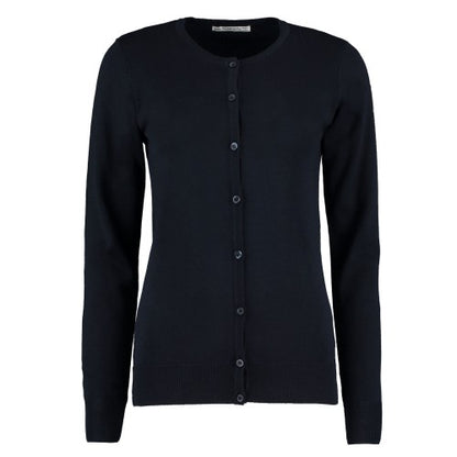 Front - Kustom Kit Womens/Ladies Arundel Crew Neck Classic Long-Sleeved Cardigan