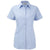 Front - Russell Collection Womens/Ladies Herringbone Short-Sleeved Shirt