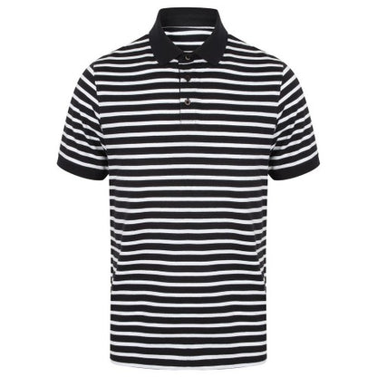 Front - Front Row Unisex Adult Striped Jersey Polo Shirt