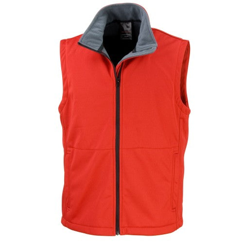 Front - Result Core Unisex Adult Softshell Gilet