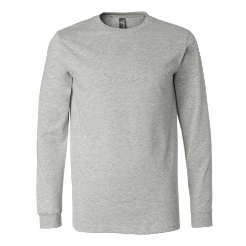 Front - BELLA + CANVAS Heather CVC Long Sleeve Tee