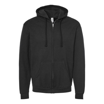 Front - Tultex Unisex Full-Zip Hooded Sweatshirt