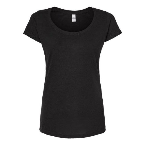 Front - Tultex Women's Poly-Rich Scoop Neck T-Shirt