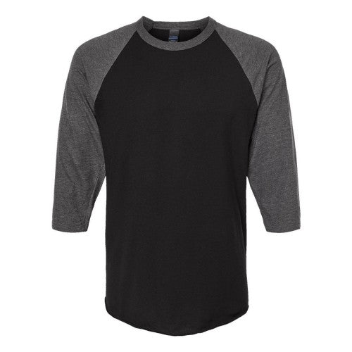 Front - Tultex Unisex Fine Jersey Raglan T-Shirt