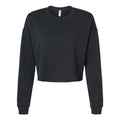 Front - Independent Trading Co. Women's Lightweight Cropped Crew Pullover