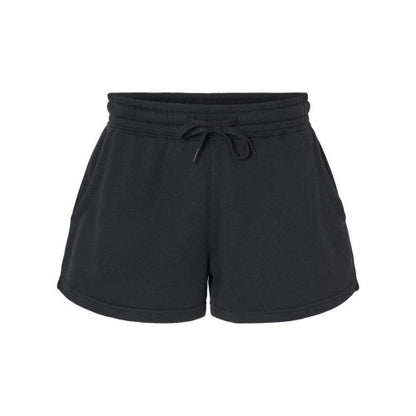 Front - Independent Trading Co. Womens Lightweight California Wave Wash Sweatshorts